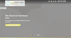 Desktop Screenshot of allcreaturespetvet.com