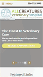 Mobile Screenshot of allcreaturespetvet.com
